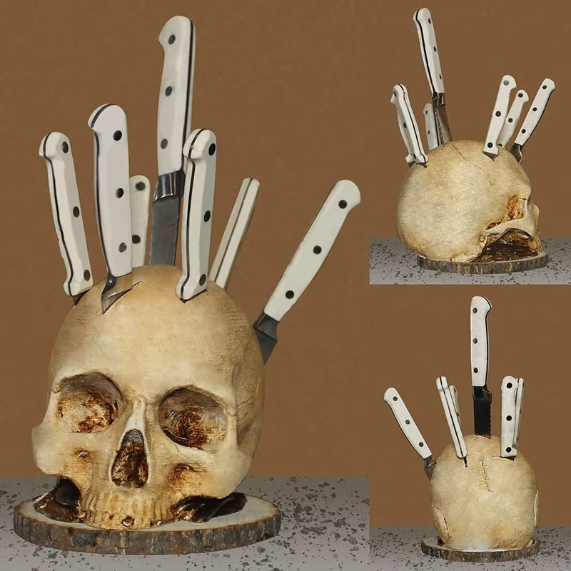 BowLift | Gothic Skull Knife Organizer Holder