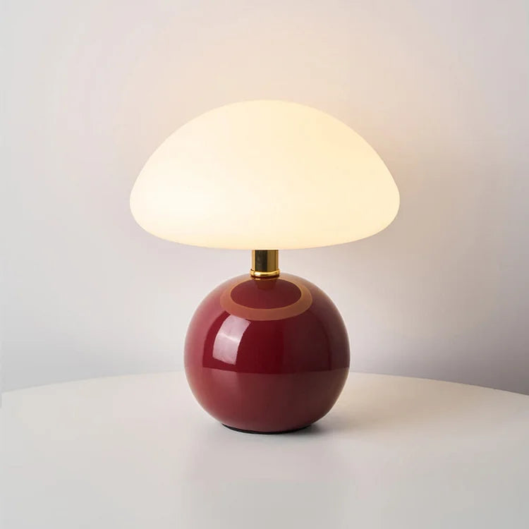 BowLift | Elegant Ceramic Mushroom Lamp in French Style