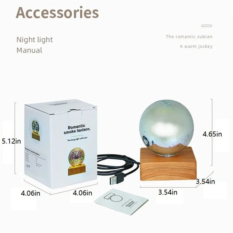 BowLift | Colorful LED Crystal Ball Night Lamp
