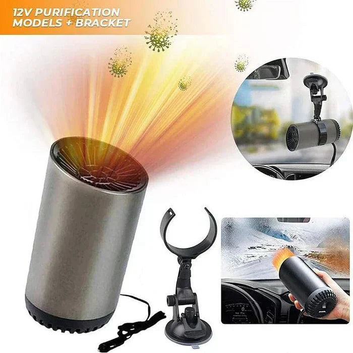 BowLift | CupHeat 12V Car Heater & Defroster – Compact 360° Hot Air Fan