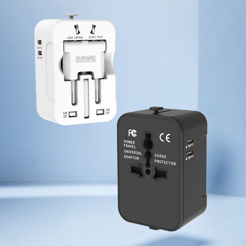 BowLift | Universal Travel Adapter with Dual USB Ports