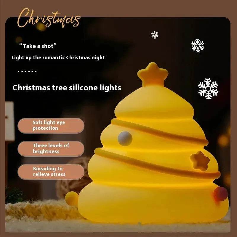 BowLift | Silicone Christmas Tree Night Lights USB Rechargeable Cute Cartoon Kid Birthday Gifts
