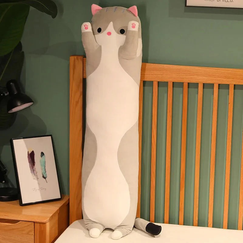 BowLift | FELINEDREAM – Soft Plush Cat Pillow for Kids