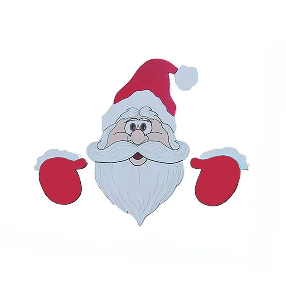 BowLift | Fence Panel Christmas Decor – Adorable Santa, Snowman, and Reindeer Peekers for Whimsical Indoor and Outdoor Christmas Charm