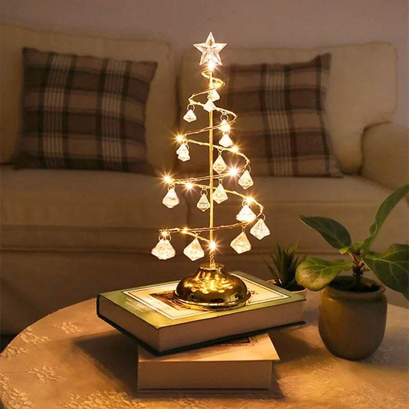 BowLift | Christmas Table Lamp with LED Spiral Design