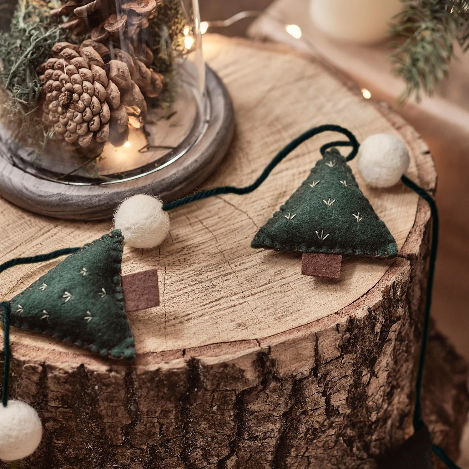 BowLift | Christmas Decorations Felt Tree Garland