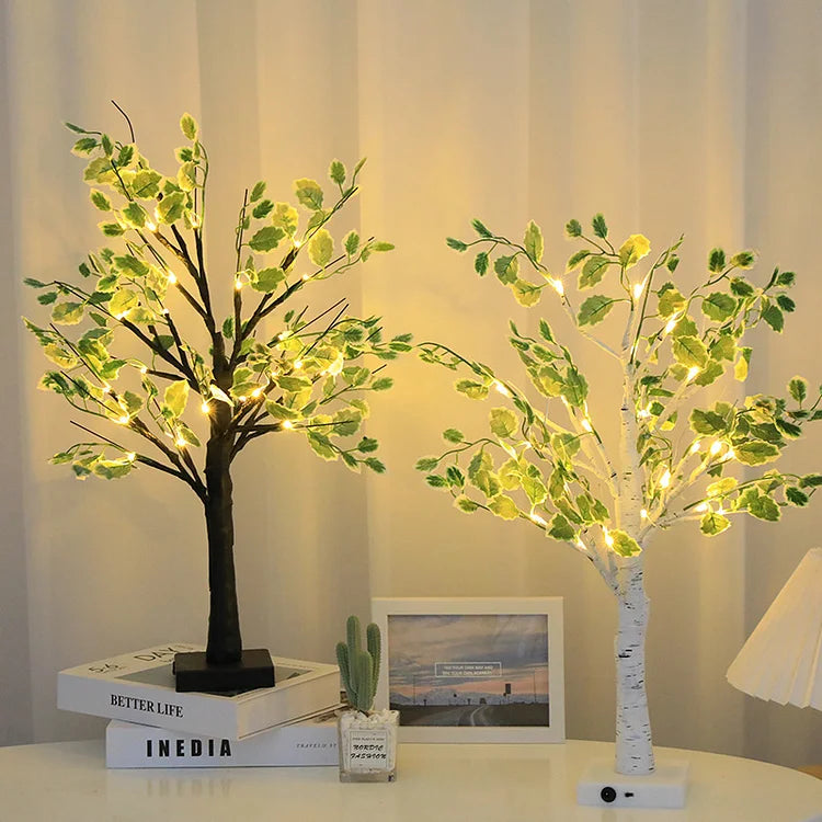 BowLift | Fairy Lights LED Tree with Green Leaves