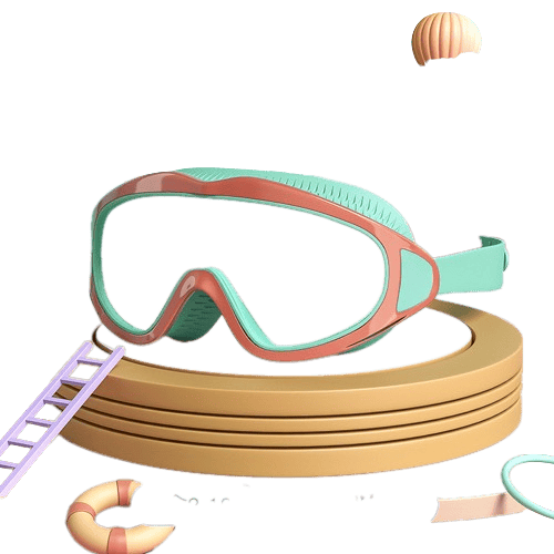 BowLift | HD children's large frame waterproof and anti-fog swimming goggles