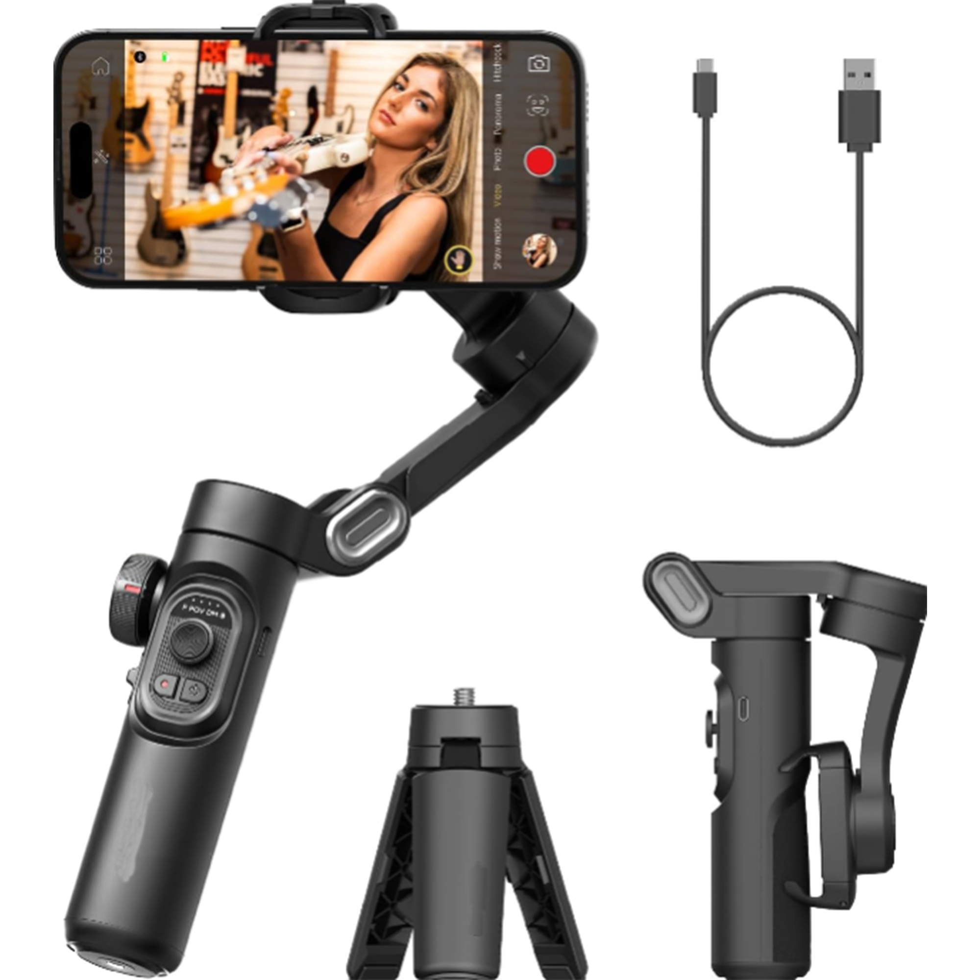 BowLift | Handheld Smartphone Stabilizer With 3-Axis Gimbal And Gesture Control