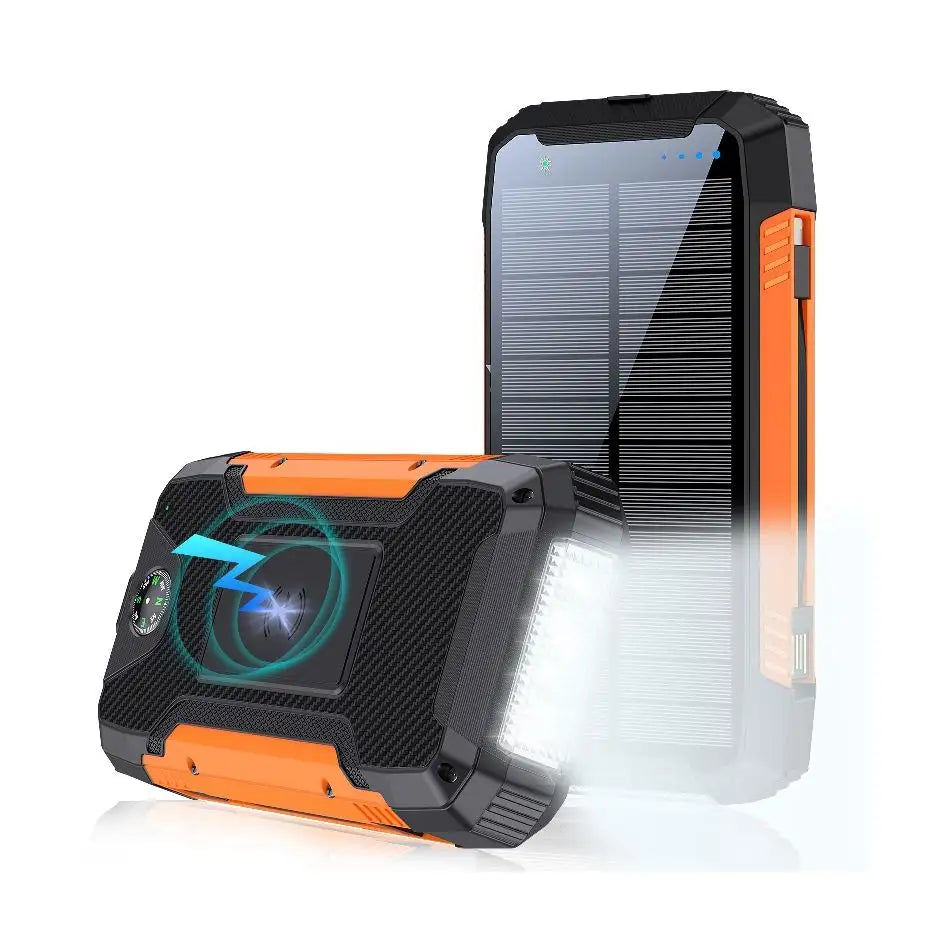 BowLift | 30000mAh Solar Charger Wireless Waterproof Power Bank External