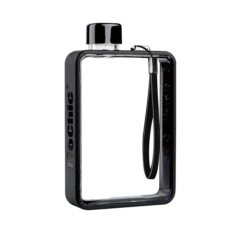 BowLift | Flat transparent water bottle