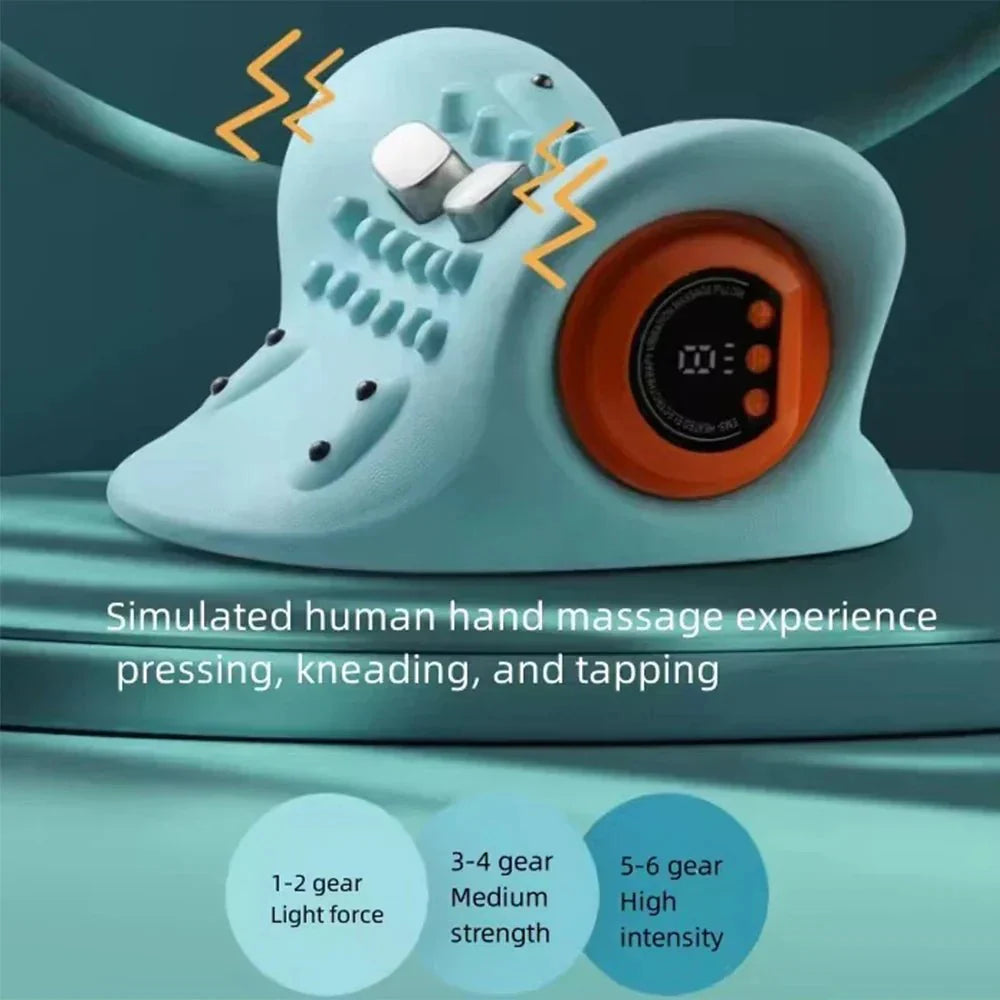 BowLift | Flexease Neck Massager – EMS Technology, Acupressure & Traction – Effective Neck Pain Relief & Posture Support – Daily 10-Minute Relaxation