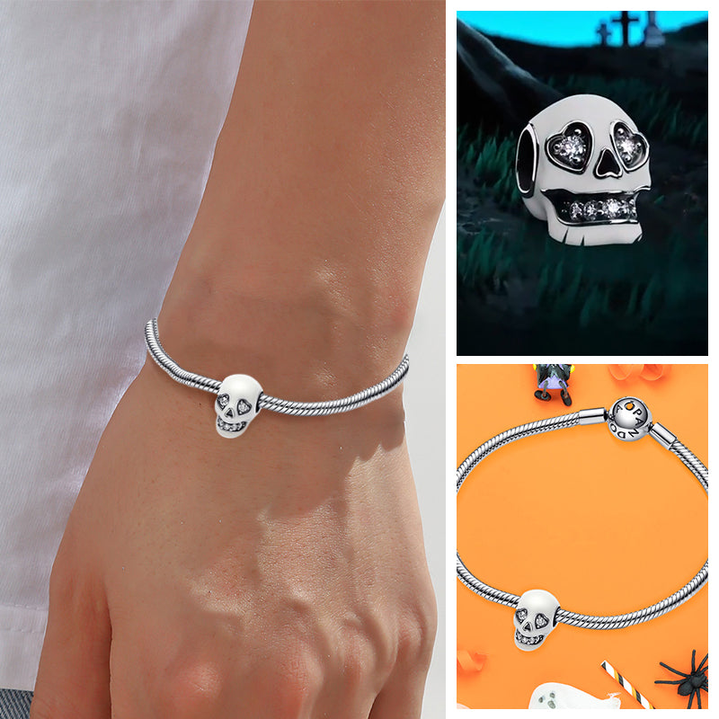 BowLift | Shining Glitter Skull Pendant