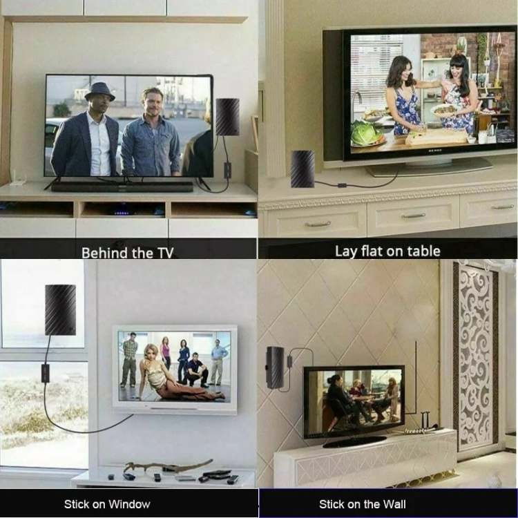 BowLift | 4K Indoor TV Aerial | 600-Mile Range, Plug & Play Installation for Free HD Channels