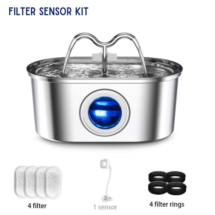 BowLift | Pet Water Fountain | Silent Operation, Durable Stainless Steel & Ideal for Cats and Dogs