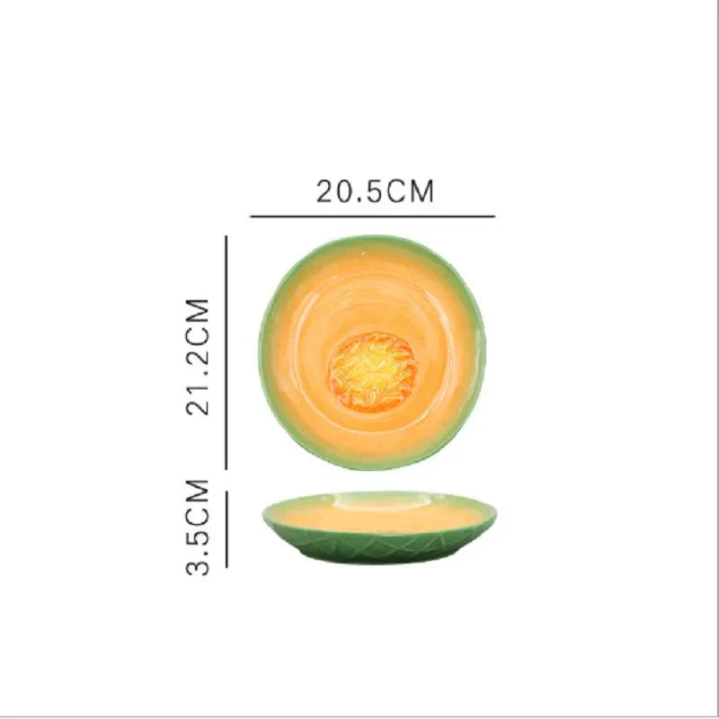 BowLift | Vegetable Shapes Ceramic Salad Plate