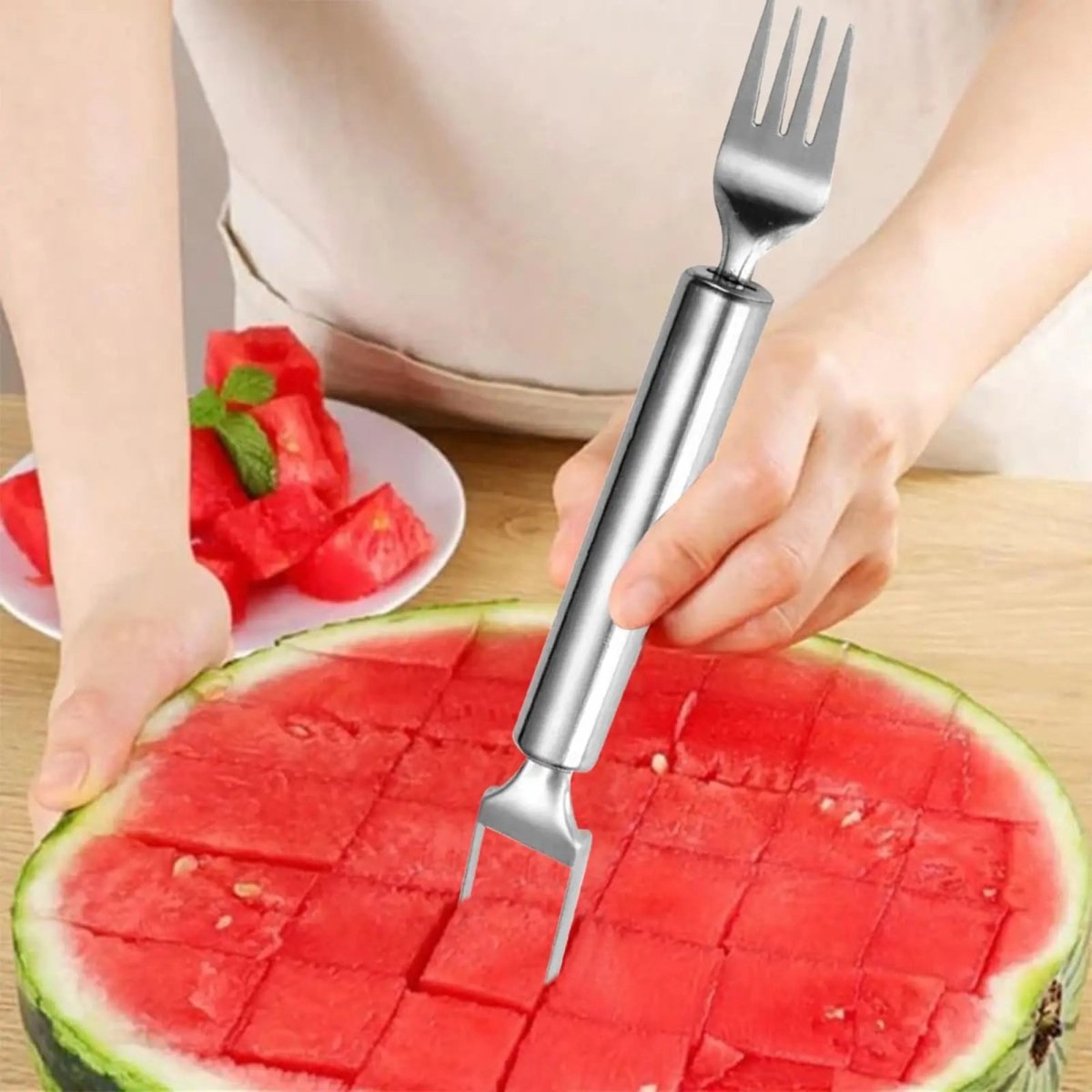 BowLift | HandyFruit Pro – Dual Blade & Fork for Effortless Fruit Preparation