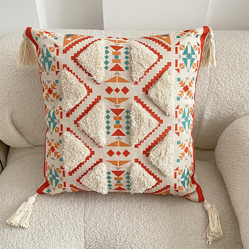BowLift | Moroccan inspired decorative throw pillow with tassel