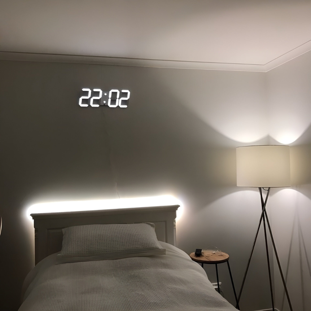 BowLift | Digital 3D LED Wall Clock