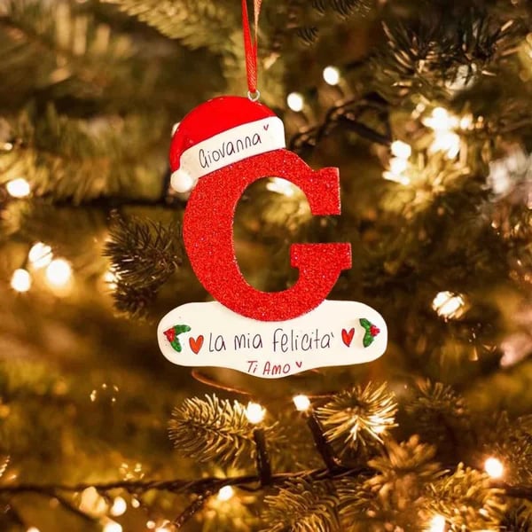 BowLift | Personalized Christmas 24 Letters Ornaments