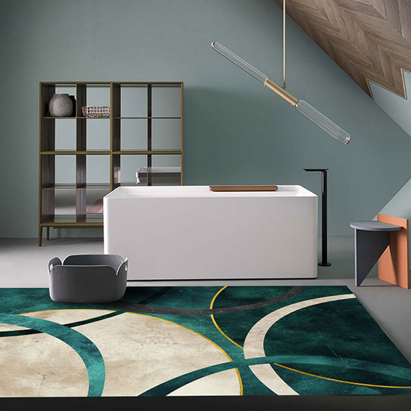 BowLift | Rug Geometric Polyester Washable Non Slip