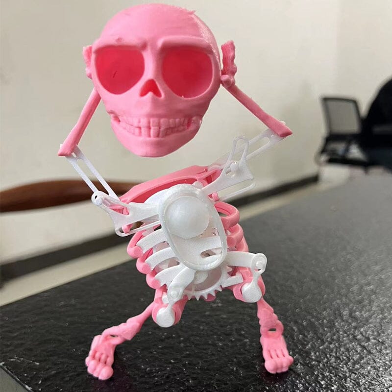 BowLift | 3D Dancing Skull Toy | Swinging Halloween Decoration | Fun Motion Figure | Durable Plastic | Party Gift