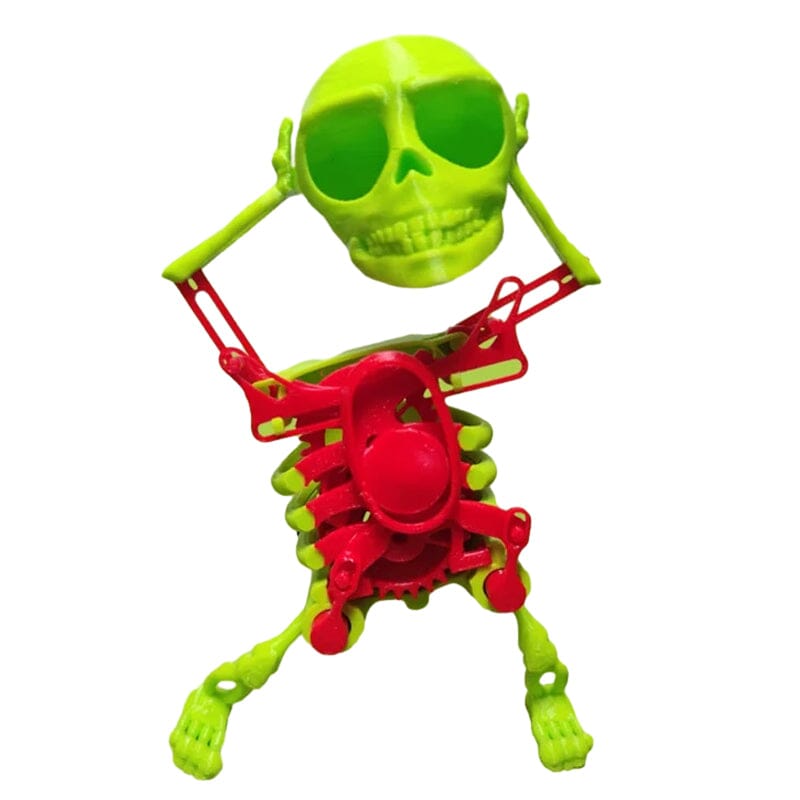 BowLift | 3D Dancing Skull Toy | Swinging Halloween Decoration | Fun Motion Figure | Durable Plastic | Party Gift