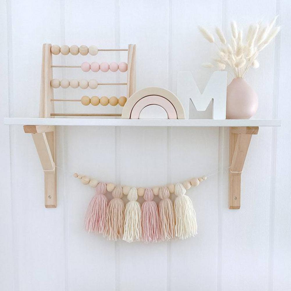 BowLift | Glow String Baby Room Garland – Soft Wooden Bead Decoration for a Calm and Magical Atmosphere