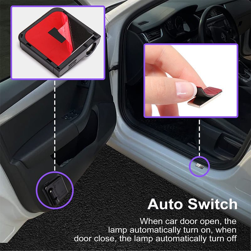BowLift | GLOWDOOR – Wireless LED Car Door Projector Light with Custom Logo Display