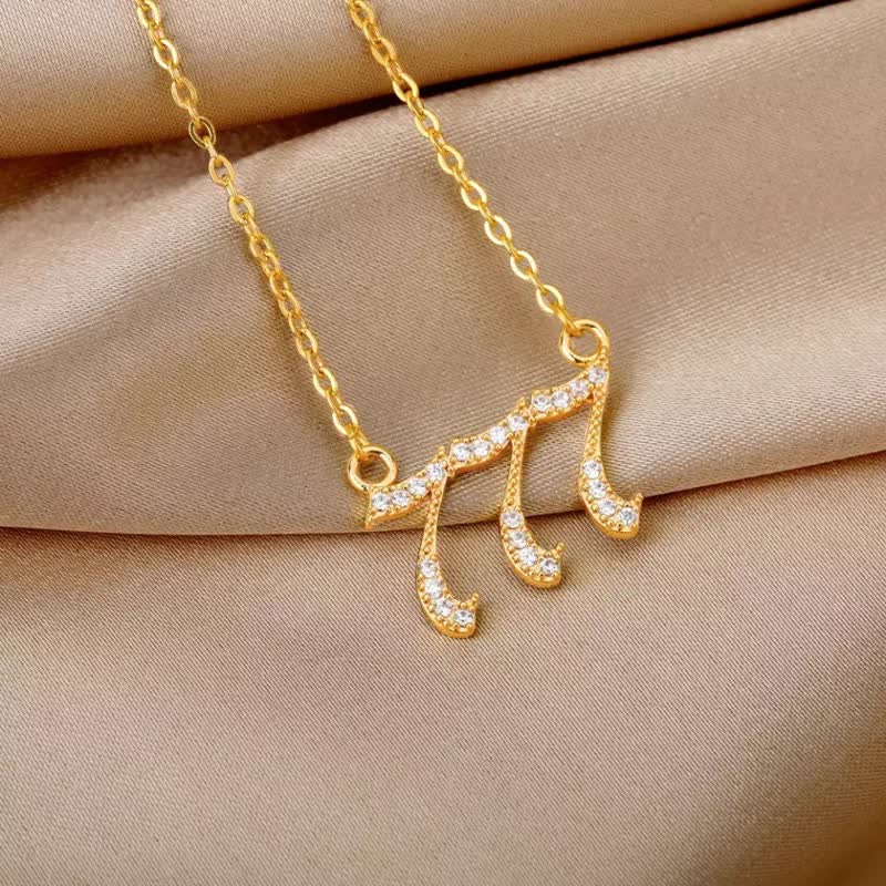 BowLift | Zirconia English Numbers Necklace – Seraphina