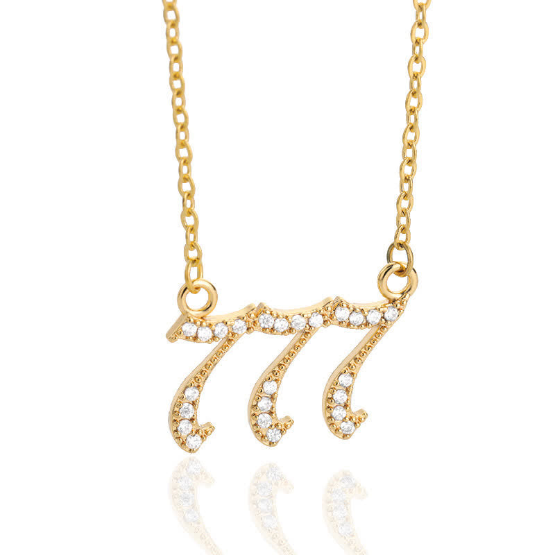 BowLift | Zirconia English Numbers Necklace – Seraphina