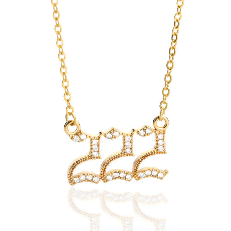 BowLift | Zirconia English Numbers Necklace – Seraphina
