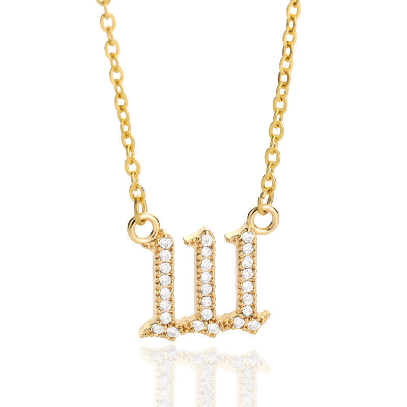 BowLift | Zirconia English Numbers Necklace – Seraphina