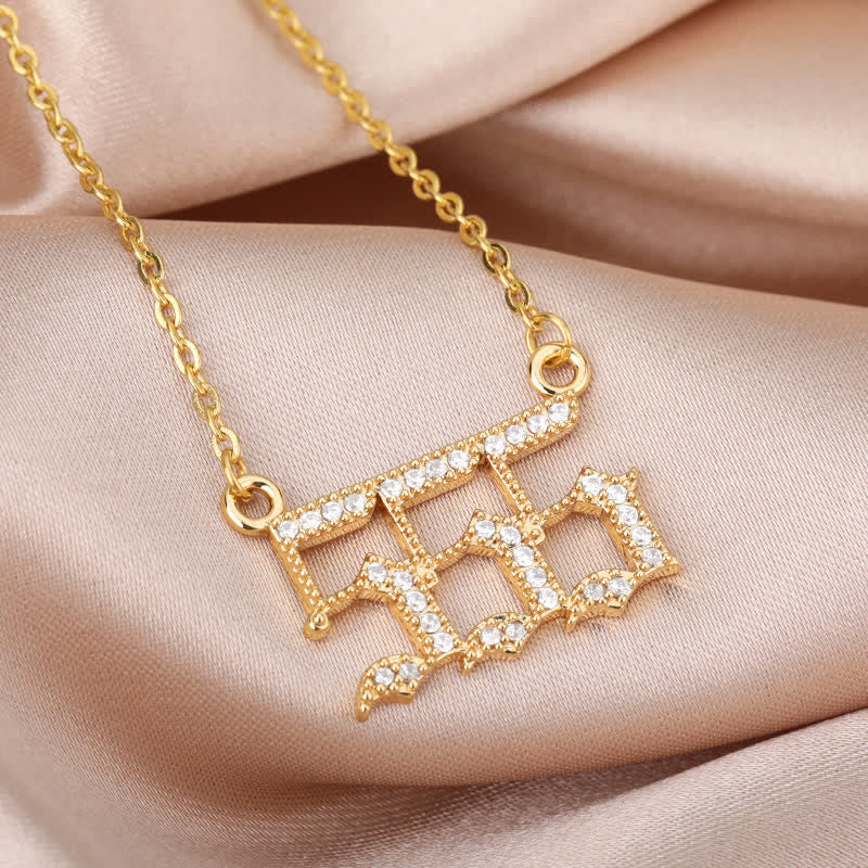 BowLift | Zirconia English Numbers Necklace – Seraphina