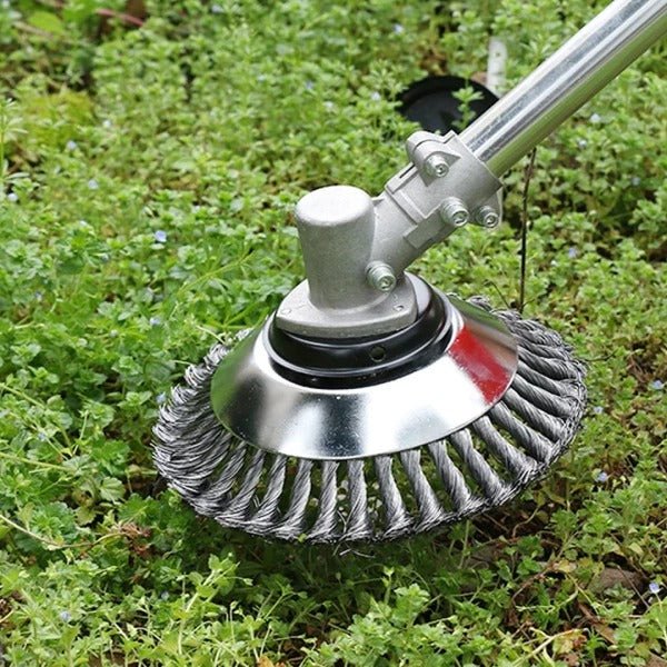 BowLift | Weed Brush for Trimmer – Robust Wire Brush Made of Steel for Joint Paving Garden Care