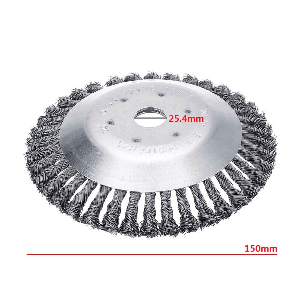 BowLift | Weed Brush for Trimmer – Robust Wire Brush Made of Steel for Joint Paving Garden Care