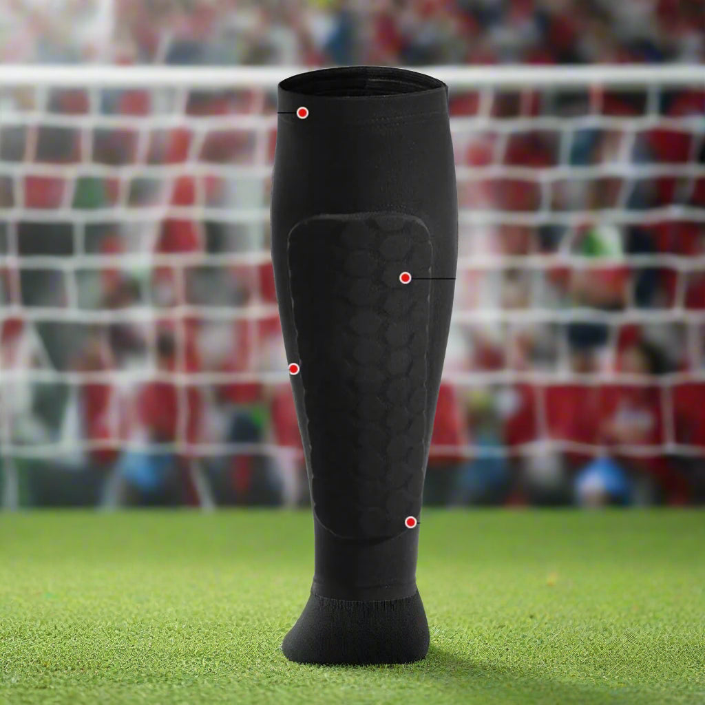 BowLift | EliteGuard Pro Honeycomb Shin Guards | Durable soccer compression sleeves for enhanced safety and mobility