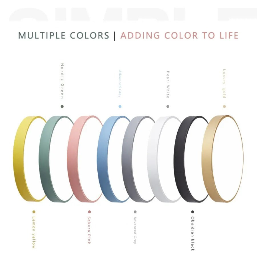 BowLift | Wood Macaroon Circular Ceiling Light