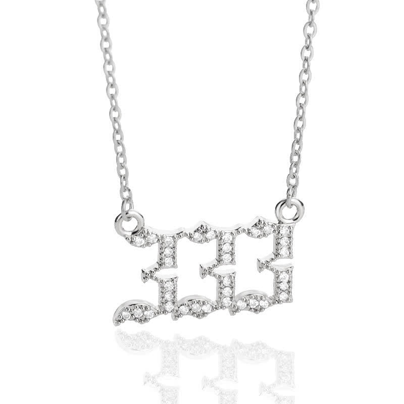BowLift | Zirconia English Numbers Necklace – Seraphina
