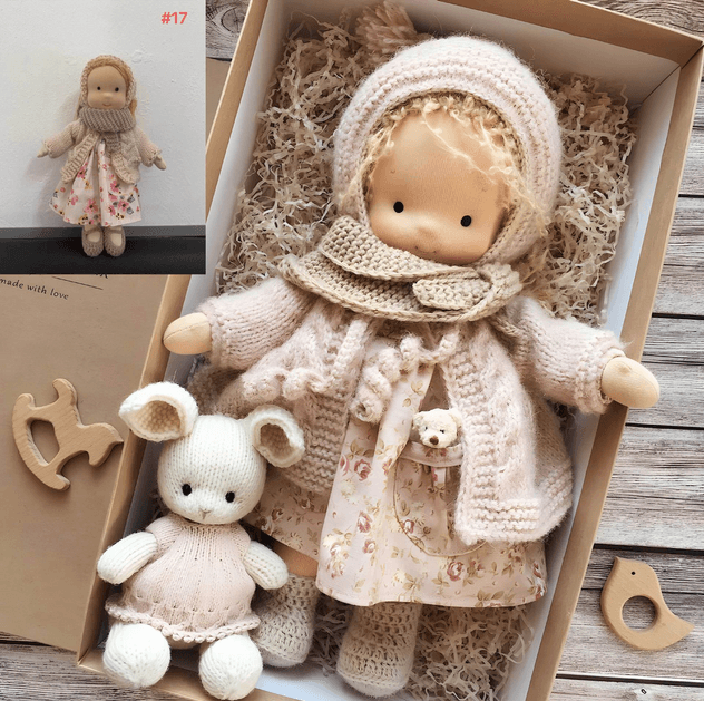 BowLift | Handmade fabric doll in classic Waldorf style