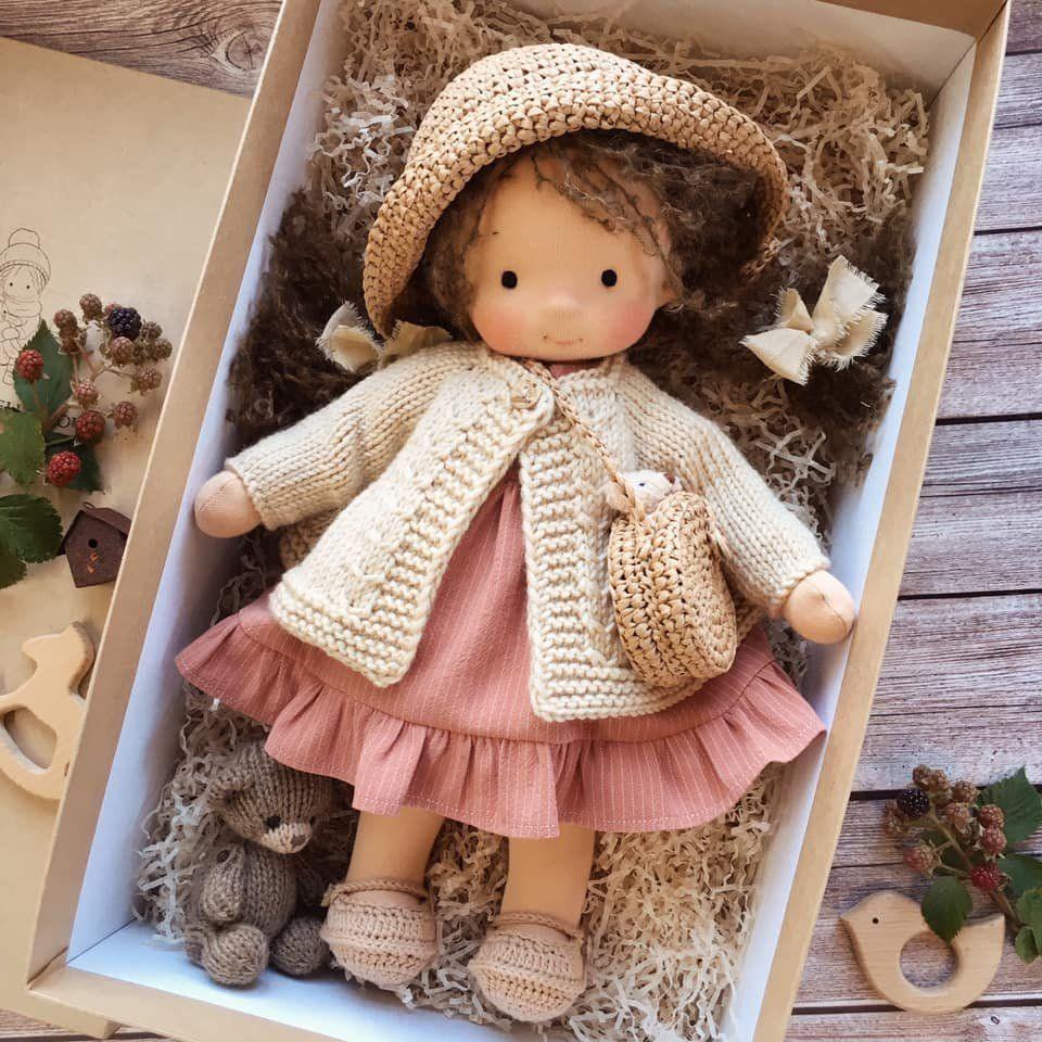 BowLift | Handmade fabric doll in classic Waldorf style