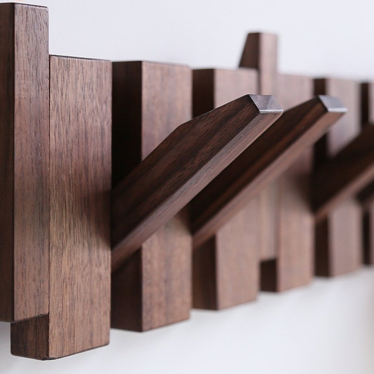BowLift | Handcrafted Wooden Piano Coatrack | Unique Design with 4-10 Hooks for Hallway, Bedroom & Office Storage