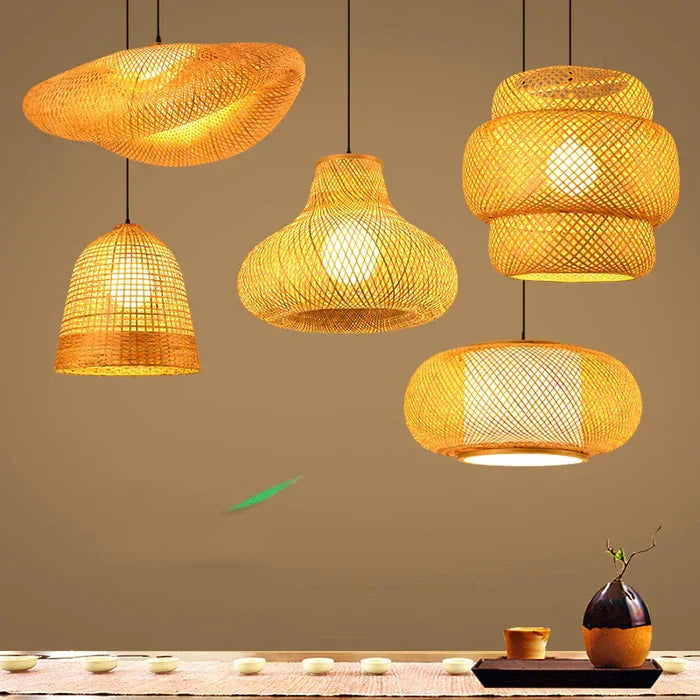 BowLift | Handmade Rattan Pendant Lamp - RayaLicht