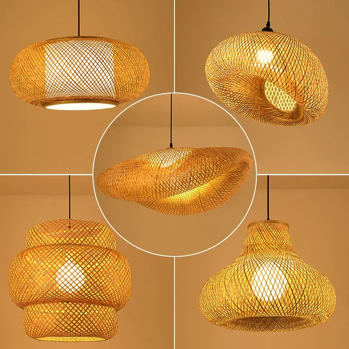 BowLift | Handmade Rattan Pendant Lamp - RayaLicht