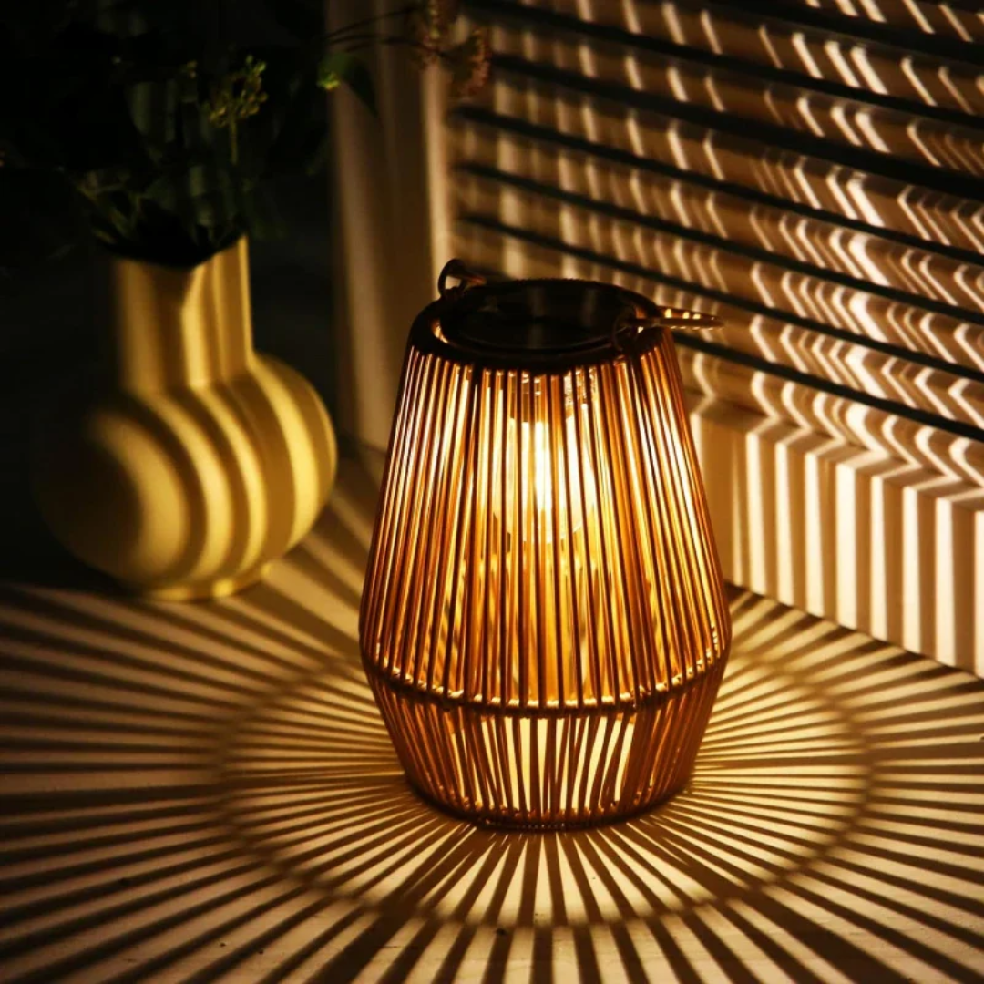 BowLift | Handwoven Waterproof Solar Garden Lamp - SunWeave
