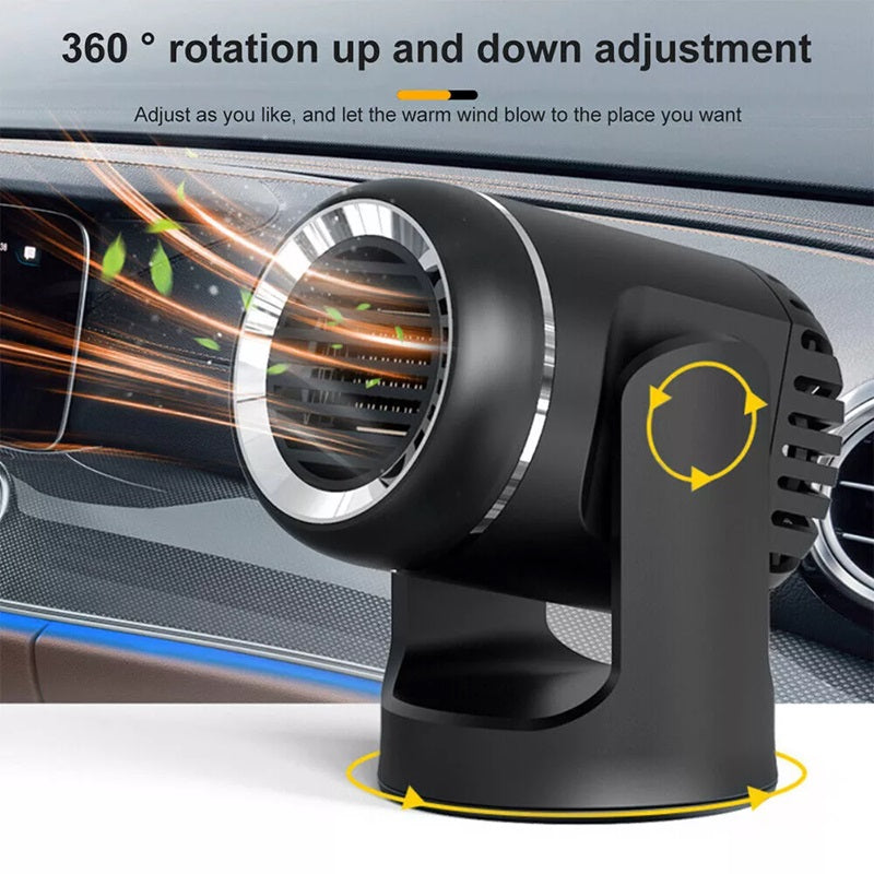 BowLift | 12V Portable Car Heater with 360° Rotation & Overheat Protection
