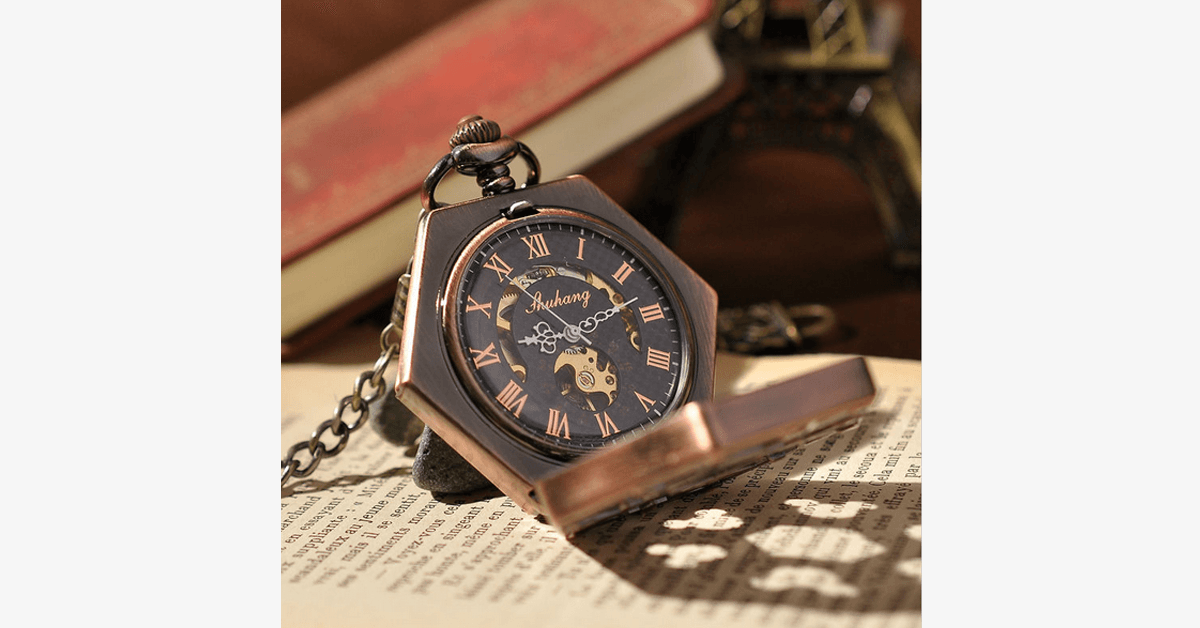 BowLift | Hexlock Mechanical Pocket Watch - Track Time Stylishly