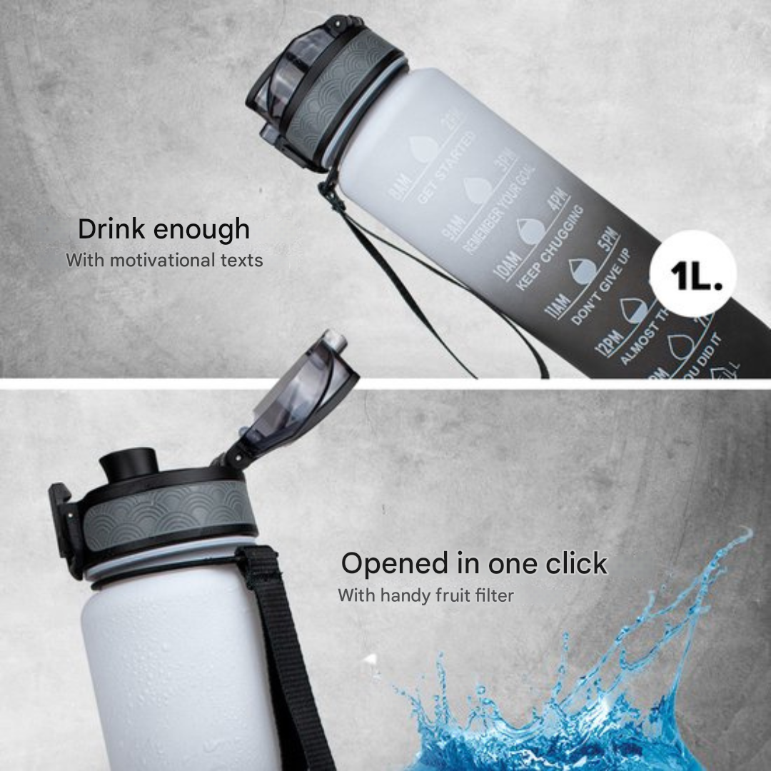 BowLift | HydraHero Water Bottle with Timeline - Stay Fresh, Stay Hydrated!