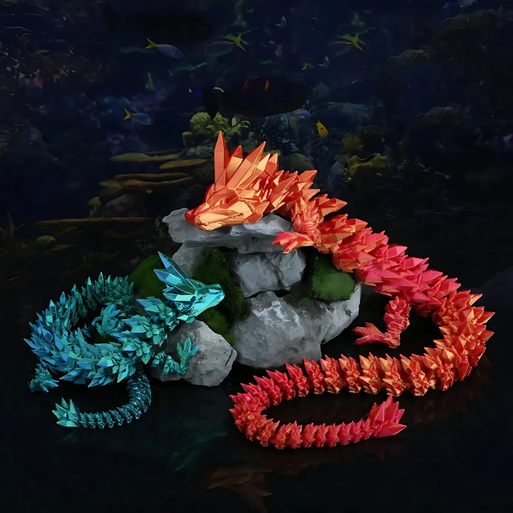 BowLift | Dragon Egg Crystal Figurine 3D Printed Toy