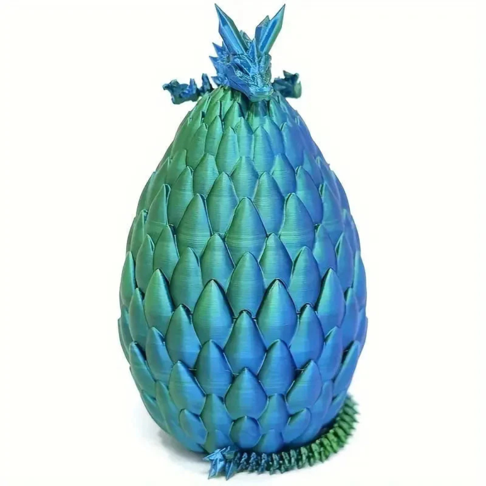 BowLift | Dragon Egg Crystal Figurine 3D Printed Toy